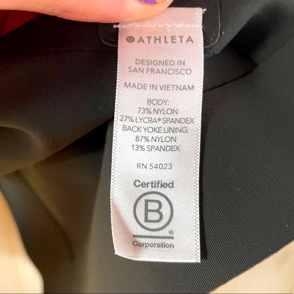 NWT Athleta Interstellar Dark Gray Blazer Pockets Sz 4 - Picture 7 of 9